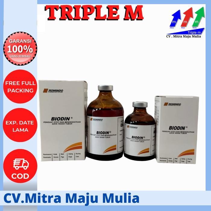 PZM BIODIN 50 ml & 100 ml  - Obat Hewan Ternak