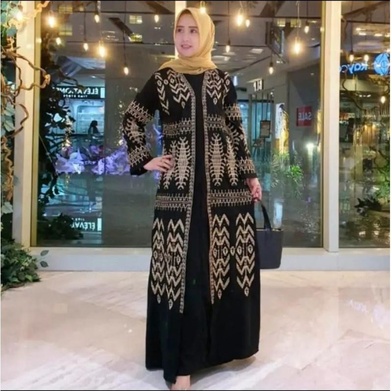 Ef Abaya Bordir Basic Abaya Turkey Gamis Bordir Pusat Grosir