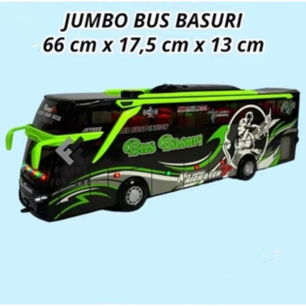 Rwe-45 Mainan Anak Mobil Bus Basuri Jumbo / Mainan Miniatur Bus Oleng Basuri Viral Dt20 / Mainan Ana