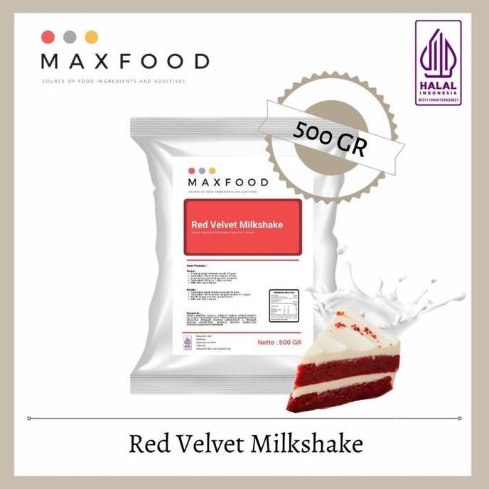 

Baru Maxfood Red Velvet Milkshake Powder 1Kg - Bubuk Minuman Rasa Red Velvet Plus Gula
