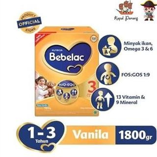 

Original Susu Bebelac 3 Vanila 1800g Susu Anak Usia 1-3 Tahun