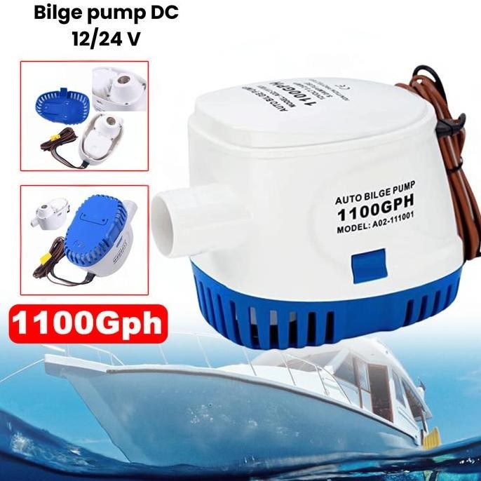Original Pompa Celup Bilge Pump Kuras Air Kapal Laut Pompa Hisap Air Kencang