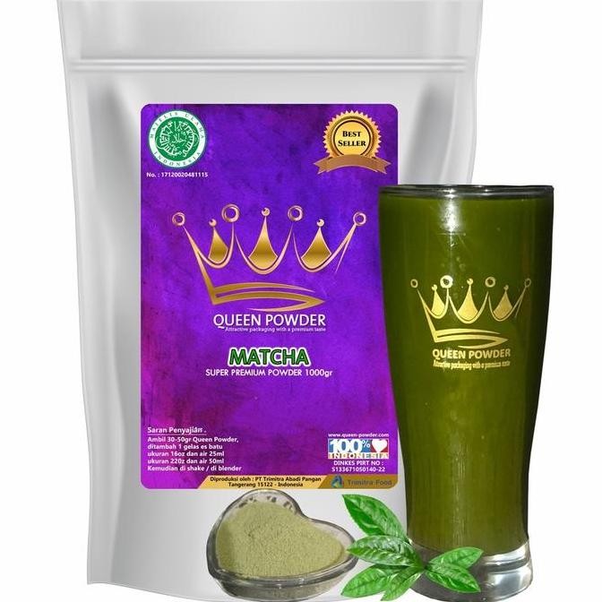 

Baru Queen Powder Bubuk Minuman Matcha Super Premium 1Kg - Serbuk Green Tea Untuk Ice Blend