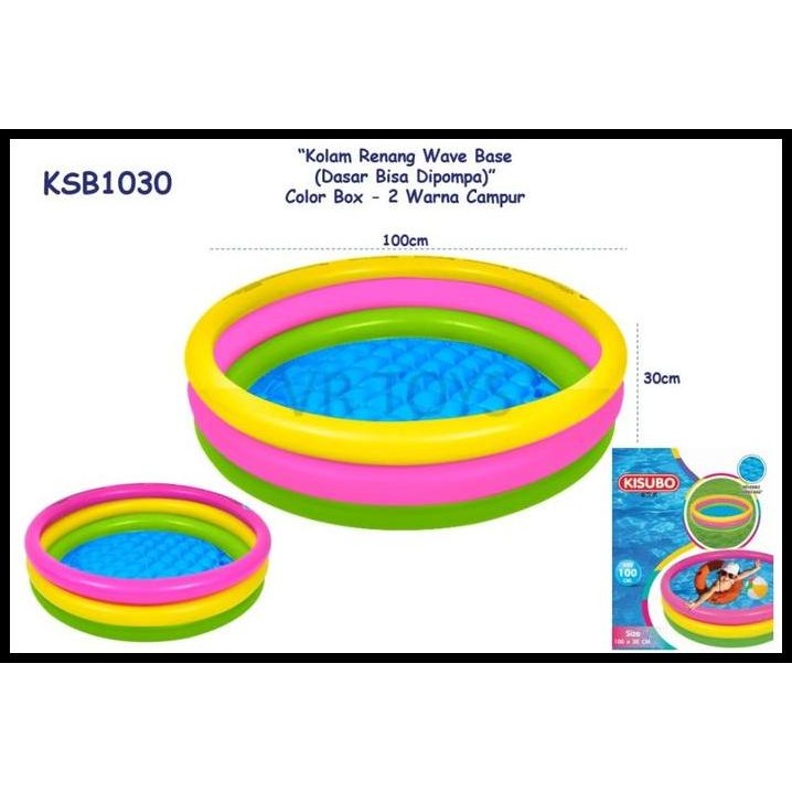 KOLAM RENANG ANAK PELANGI 3 RING KISUBO SWIMMING POOL 100 X 30 CM