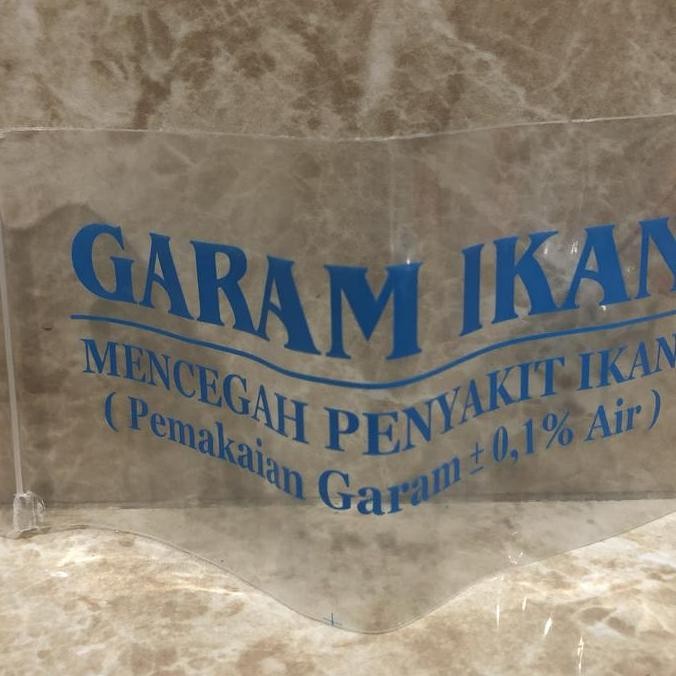 PLASTIK Garam Ikan 100 Lembar Plastik Garem Ikan Aquarium Aquascape