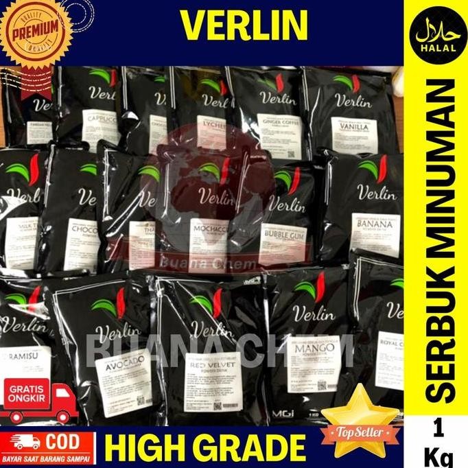 

Baru Verlin Powder Drink Coffee & Tea 1 Kg Serbuk Minuman Kopi & Teh Pilihan
