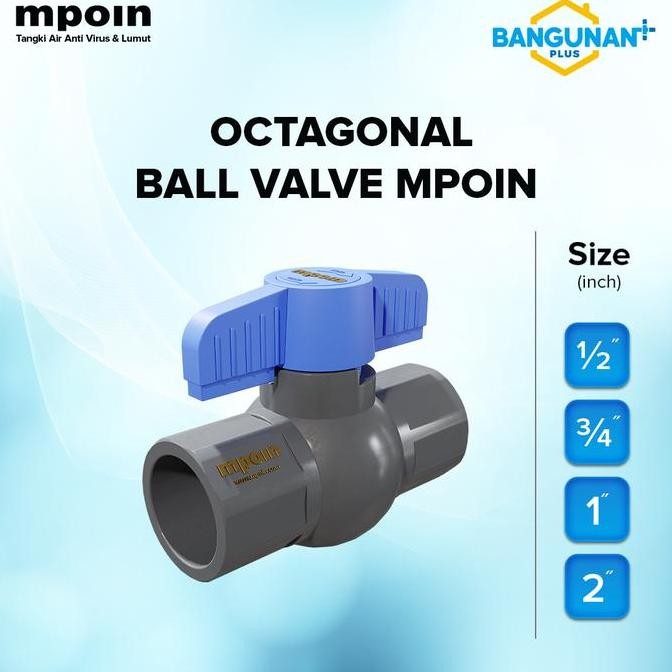 Mpoin Octagonal Ballvalve Aksesoris Mpoin Asli