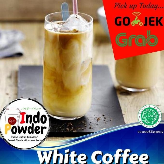 

Baru Indopowder Bubuk Minuman White Coffee 1Kg - Serbuk Bubble Drink Rasa Kopi Putih
