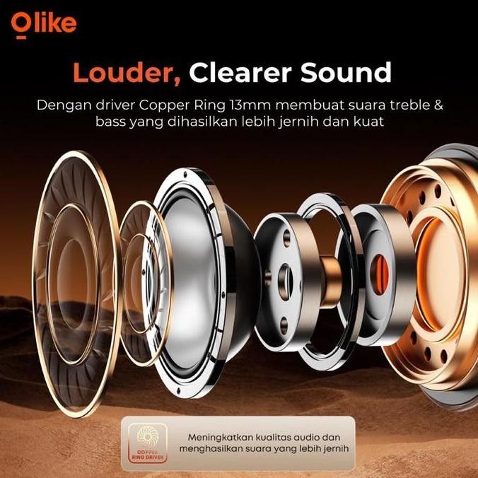 JB Olike T111 TWS True Wireless Earbuds Headset Bluetooth 5.3 HiFi Sound None