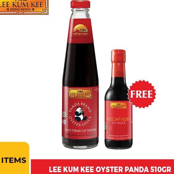 

Lee Kum Kee Oyster Panda 510Gr Free Soy Sauce 250Ml