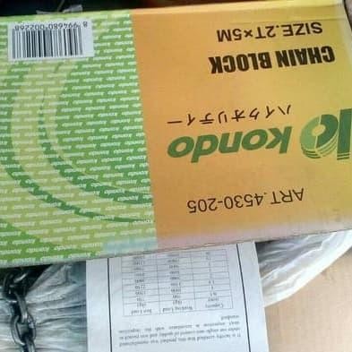 Kondo Chain Block - Chainblock - Takel - Katrol 2 Ton X 5 Meter Original Dan Terpercaya