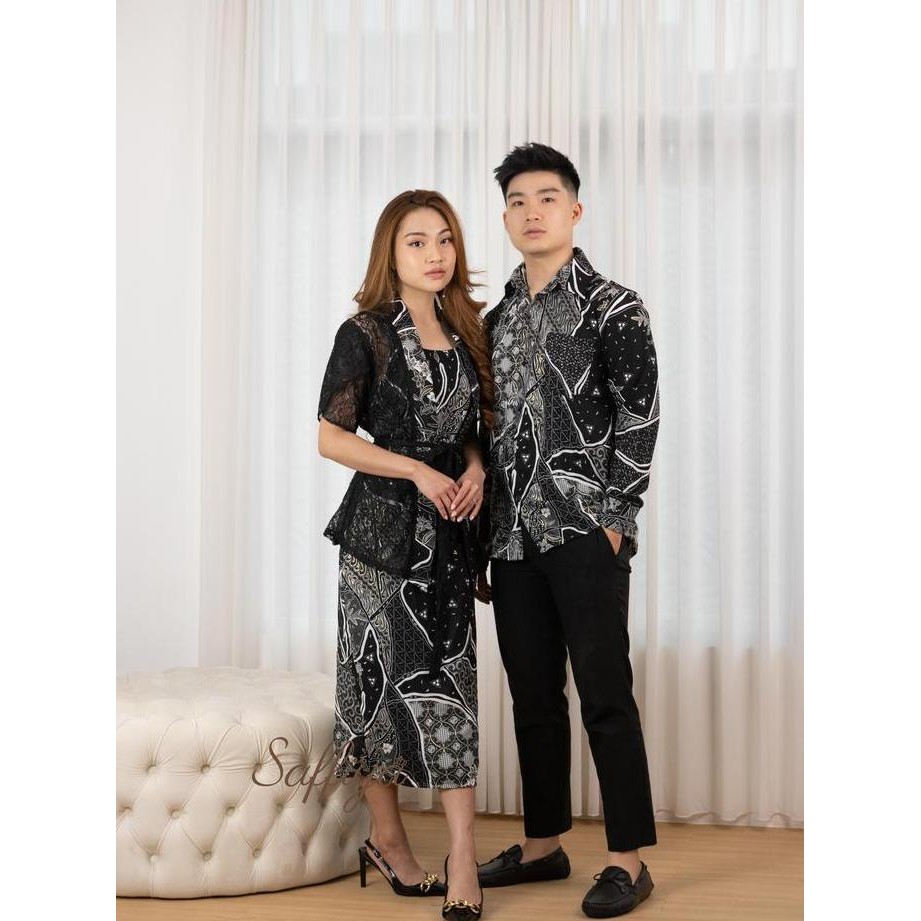 SAFFIYA - COUPLE ARINA BATIK / DRESS BATIK / COUPLE BATIK / DRESS PESTA / DRESS NATAL / DRESS LEBARA
