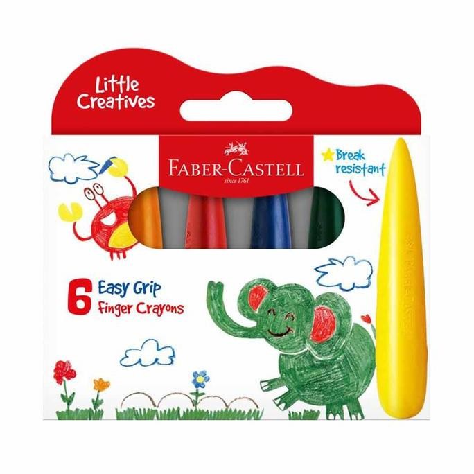 

FABER CASTELL SET 6 PCS CRAYON EASY GRIP FINGER 122606