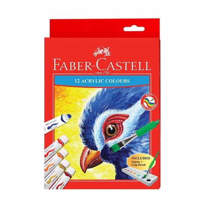 

FABER CASTELL 12 ML SET 12 PCS CAT AKRILIK 572312