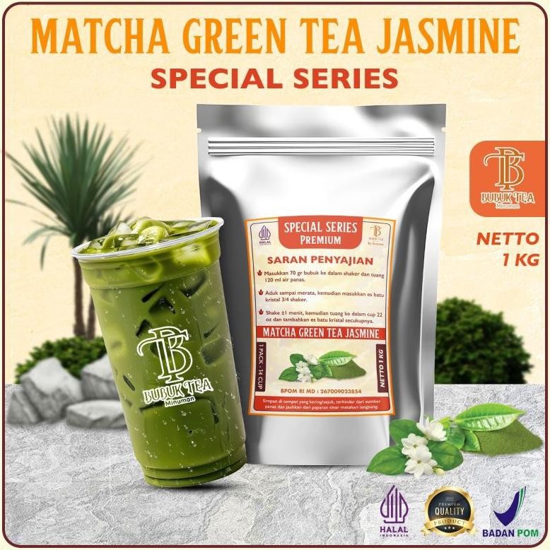

SALE! BUBUK TEH MATCHA JASMINE 1KG | BUBUK MINUMAN MATCHA WANGI PREMIUM