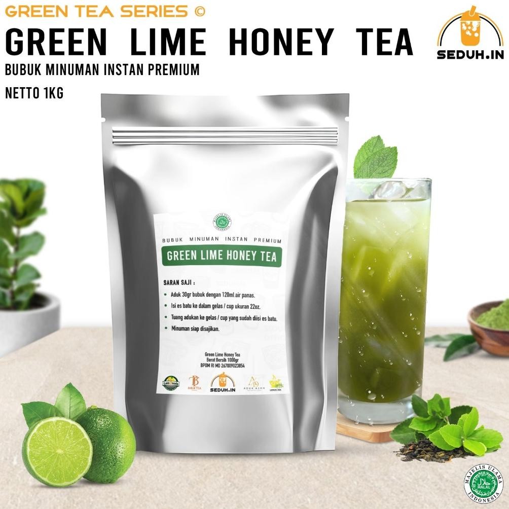 

SALE! GREEN TEA JERUK NIPIS 1KG - BUBUK MINUMAN TEH HIJAU RASA SEGAR