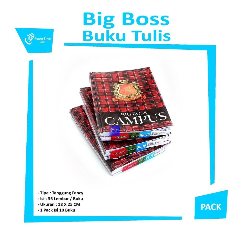 

Siap Kirim Buku Tulis Campus Big Boss 36 Lembar - 1 Pack Buku Tulis Pelajar