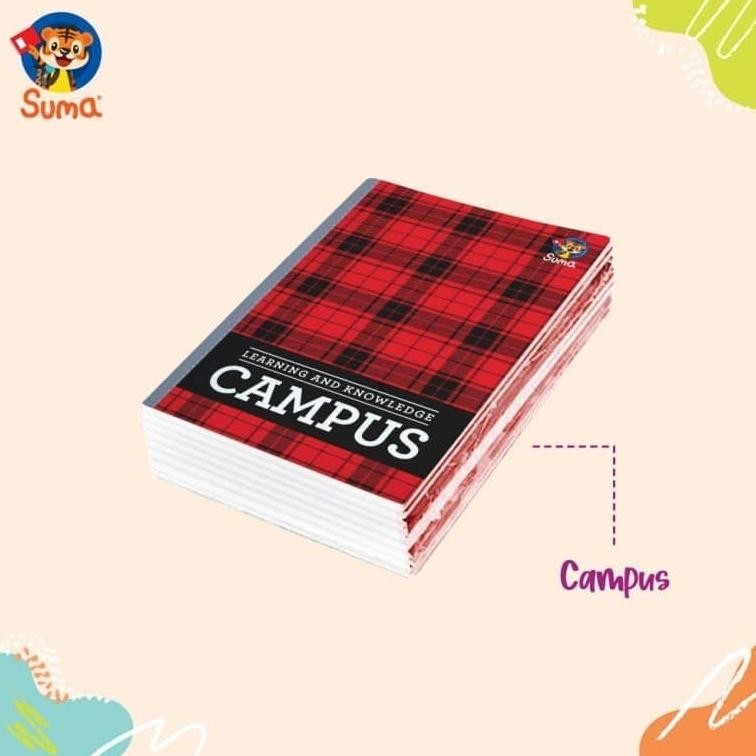 

Siap Kirim Buku Tulis SUMA Campus 50 Lembar Pack 10 Buku Panjang / Boxy Termurah