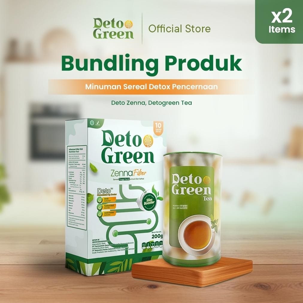 

Siap Kirim Bundling Detogreen Tea + Detogreen Zenna Sereal Fiber Detoks Usus 2 PCS