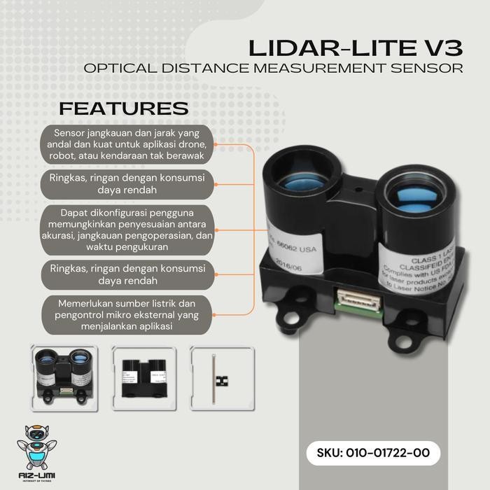 Garmin Lidar-Lite Optical Distance Sensor - V3 Original Dan Terpercaya