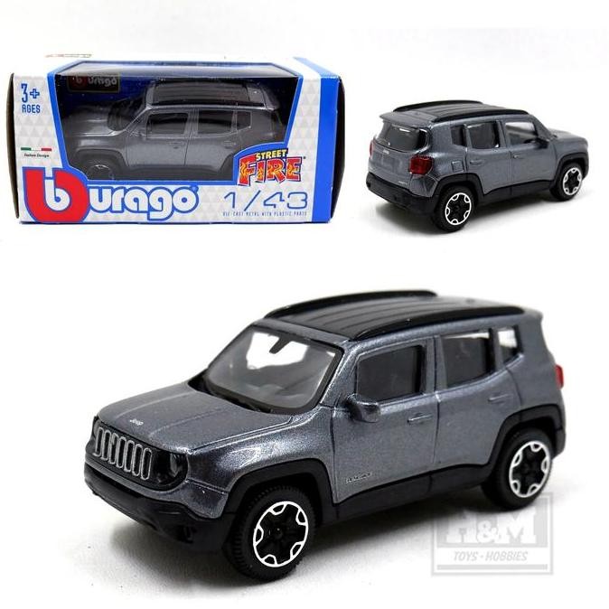 Bburago 1/43 2017 Jeep Renegade - Street Fire