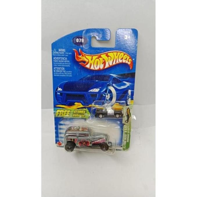 HotWheels MIDNIGHT OTTO  FREE ATOMIX VEHICLE LWA13-188card rusak