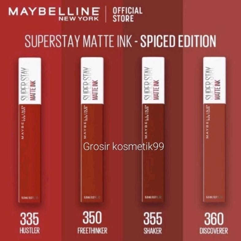 (Terbaru) Maybelline Superstay Matte Ink Liquid Long Wearing Long Lasting Waterproof Matte Lipstick 