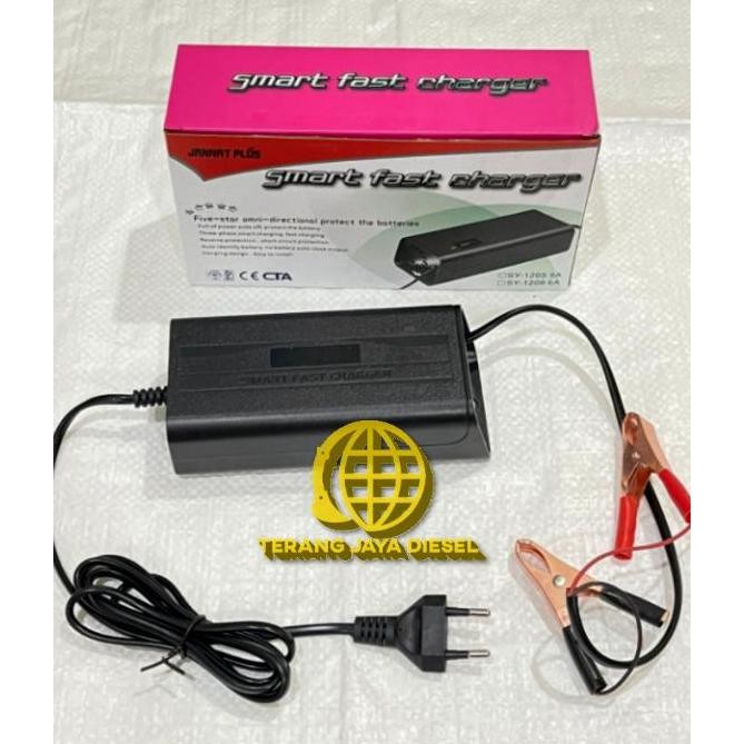 Smart Fast Charger Aki 5 Ampere - Cas Aki 5A Otomatis 5A 12V 12 Volt