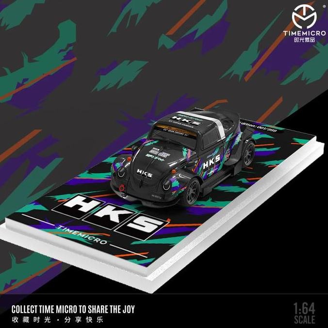 TM646225 - Time Micro 1:64 Volkswagen Bettle HKS livery