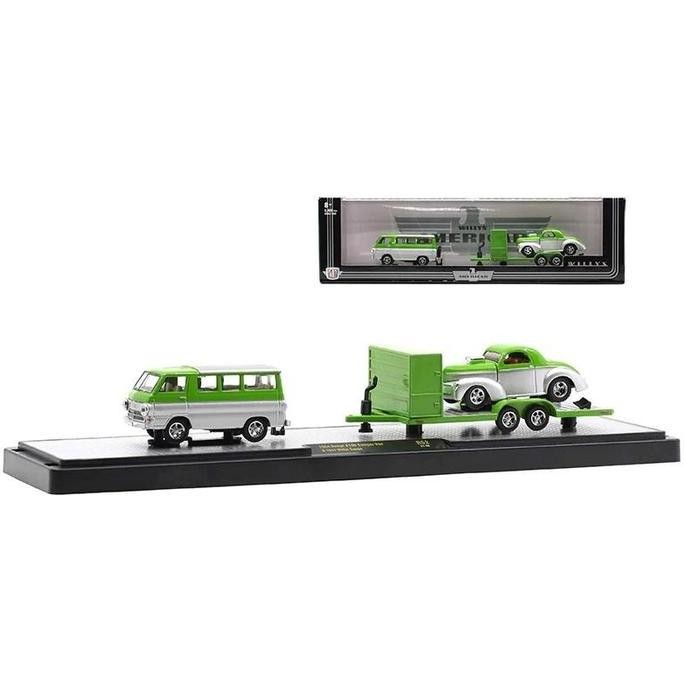 36000-43 - M2 MACHINES Dodge A100 Camper Van de 1964 y Willys Coupe de 1941