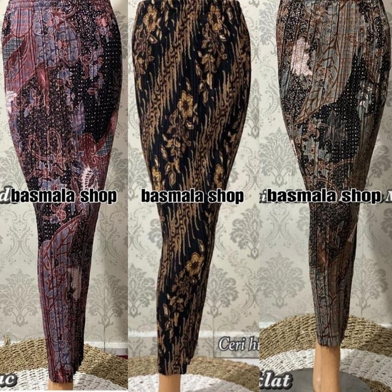 Best ROK PLISKET BATIK / ROK PLISKET / BAWAHAN KEBAYA / ROK KEBAYA / ROK WISUDA / PAYA HIJAU .,