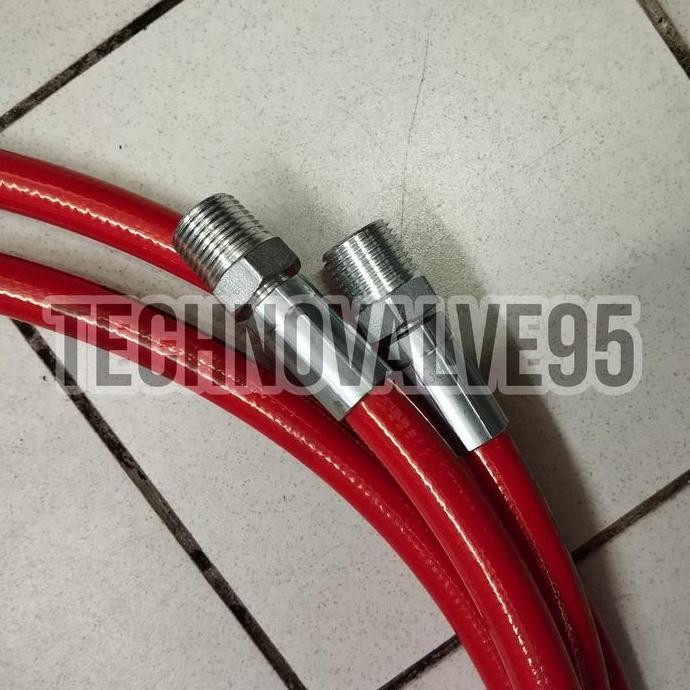 Cng Hose 1/4 X 1.5M X 1/4 X 1/2 Mb / Cng Hose High Pressure 5000Psi Selang Gas