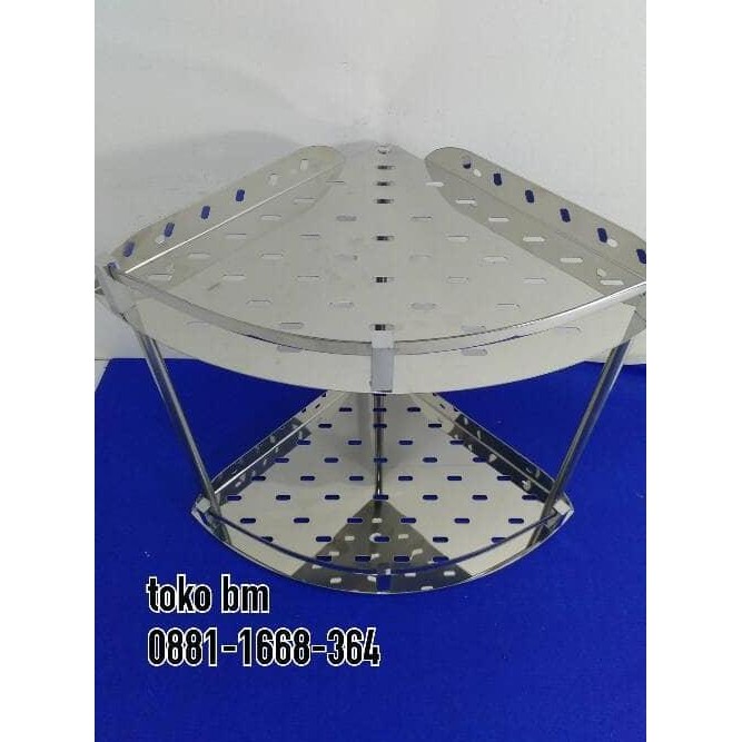 rak sabun sudut stenlis murah