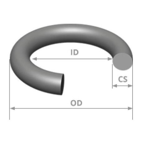 

O-RING ORING standard USA AS568 nbr 70 #461 CS 6.99 x ID 405.26 mm