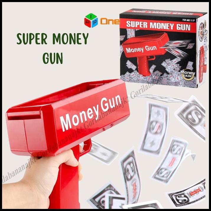 Mainan pistol Uang Money Gun Toy Tembakan Uang MainanAnak