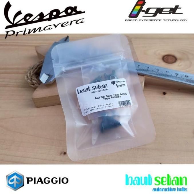 Baut Set Cover Tutup Aki Vespa Matic Primavera 150 I-Get Non ABS