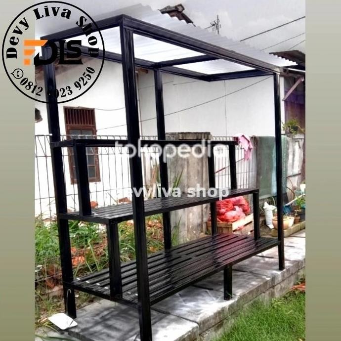 Ready rak pot bunga baja ringan susun