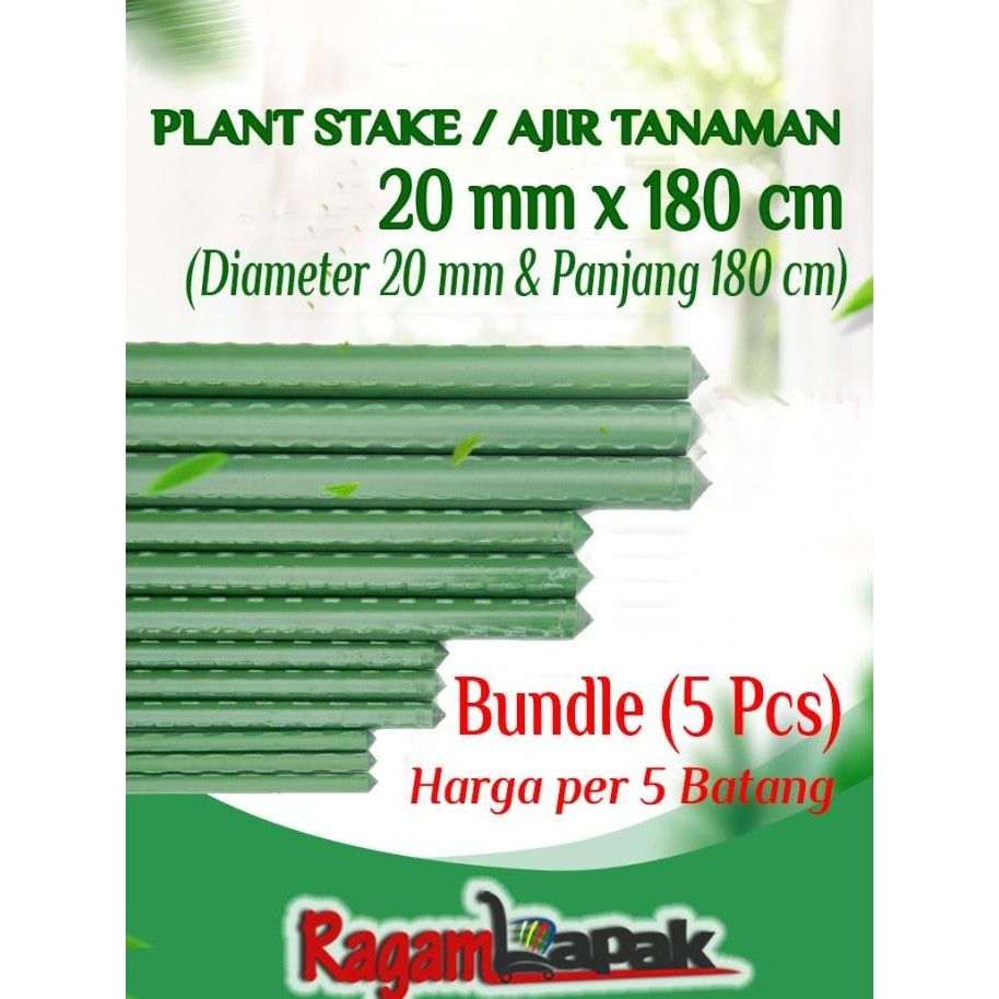 Ready 5 pcs Plant Stake / Ajir Tanaman / Ajir Turus Modern 20 mm x 180 cm