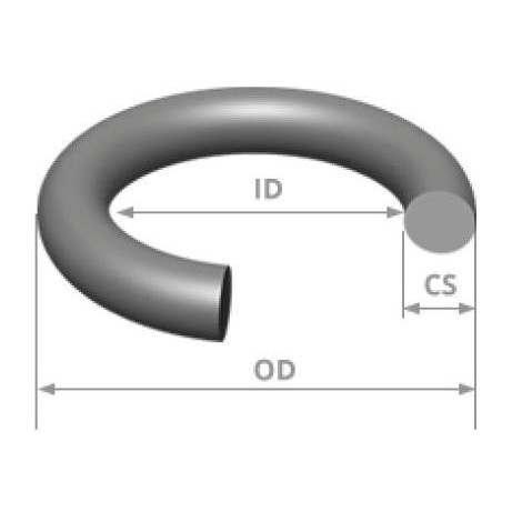 

O-RING ORING standard USA AS568 VITON75 #245 CS 3.53 x ID 110.72 mm