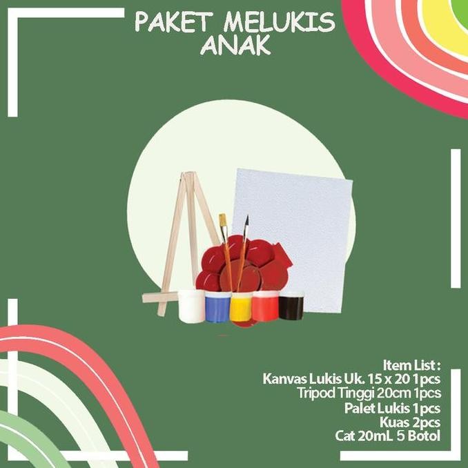 

Paket Melukis Anak Komplit Ukuran 15 X 20 + Tripod Berkualitas