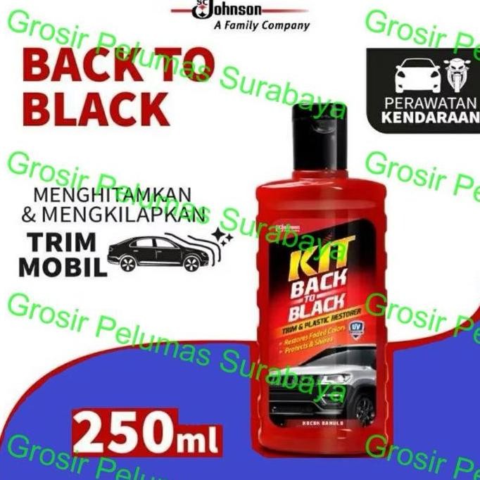 Cairan Penghitam Plastik Bumper Trim Restorer Kit Back To Black Mobil Botol Dashboard Hitam Baru