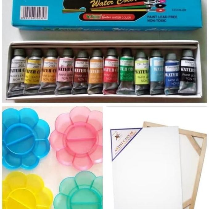 

Paket Lukis 9 (Kanvas 30X40,Palet,Cat Air)