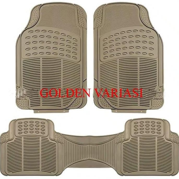 Karpet Karet Cream 3 Potong Mobil New Ertiga 2014