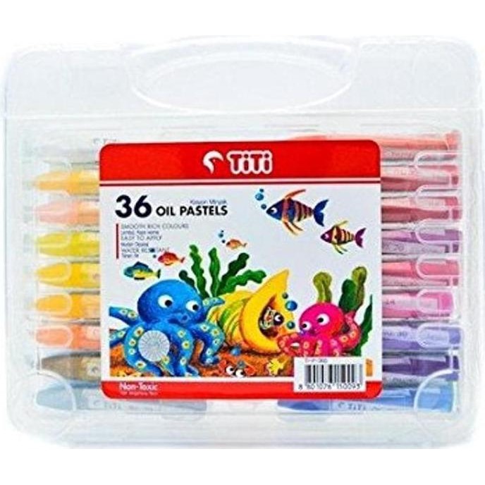 

Crayon 36 Warna Oil Pastels Titi Non Toxic - Titi 36S