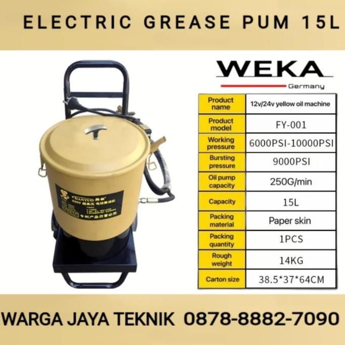 Electric Grease Pump 15 L Weka/Opt