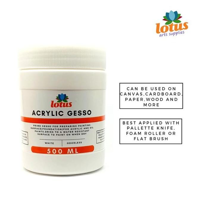 

Lotus Acrylic Gesso Primer Decoupage 500Ml