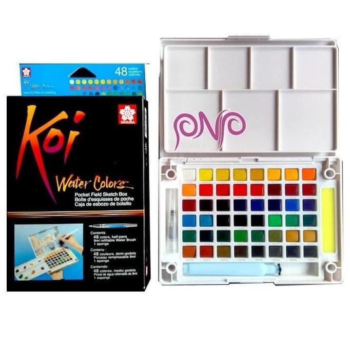 

Sakura Koi Water Colors 48 Color Sketch Pocket Box Set