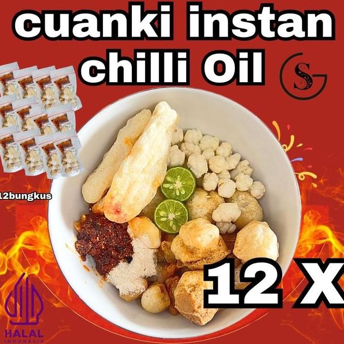 

JB 12 Bungkus Cuanki Instan [Chilli Oil] Paket Usaha Hotpot Instan Kaldu Food Kuah Seblak Chili None
