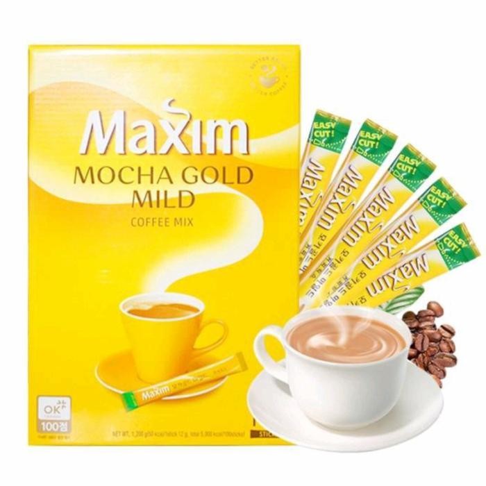 

Maxim Coffee Korea Isi 100 Rasa Ori /Mocha Gold / White Gold (Per Box) Kopi Susu