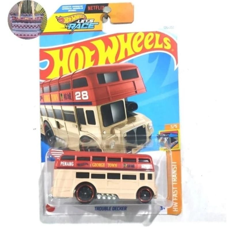 Paling Laris Hot Wheels Trouble Decker Penang Bus Bis Tingkat
